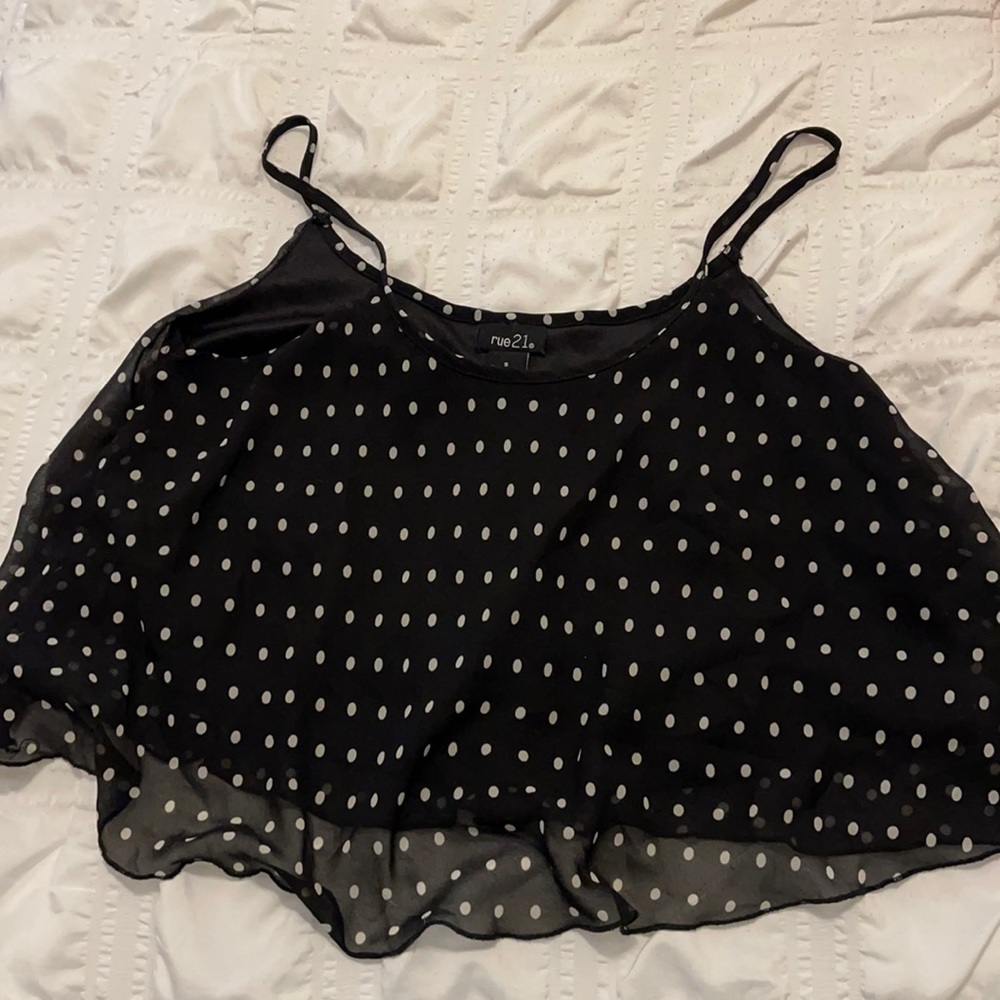 Rue 21 polka dot crop top